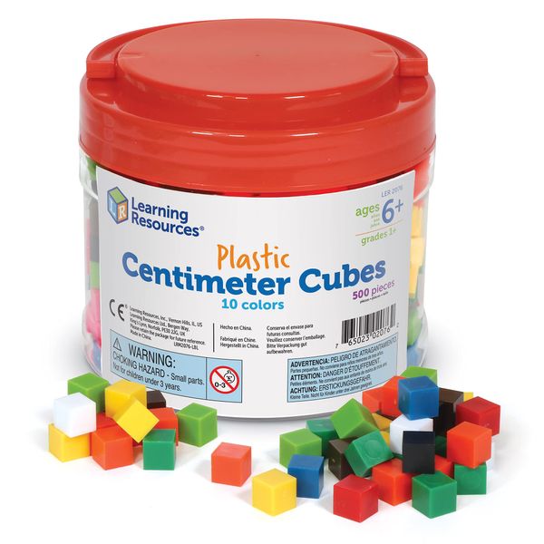 Learning Resources Plastic Centimeter Cubes - set of 500