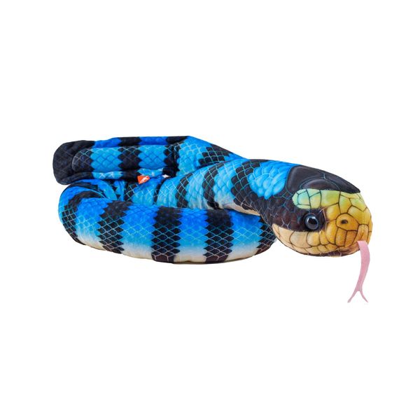 Wild Republic Living Ocean Sea Snakes Yellow Lipped, Stuffed Animal, 54 Inches, Plush Toy, Fill is Spun Recycled Water Bottles