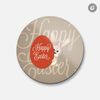 Happy Easter Bunny With Egg | 4'' X 4'' Round Decorative Magnet