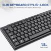 Rii Keyboard and Mouse Set,USB Wired Keyboard and Mouse Combo for PC Business Office Usage