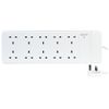 PRO ELEC PEL01383 10 Gang Extension 1m, White