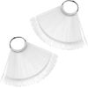 Nail Color Chart (Set of 2) 50 Fan-Shaped Color Cards Nail Color Card Nail Polish Color Display Board Nail Art Display Card Nail Art Supplies Steel Ring Clasp Design Removable Easy to Carry Simple Practical DIY Practice