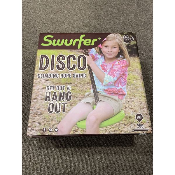 Disco 3-in-1 Outdoor Swing to Sit, Stand, vs Climb for Ages 6 Up Brand New