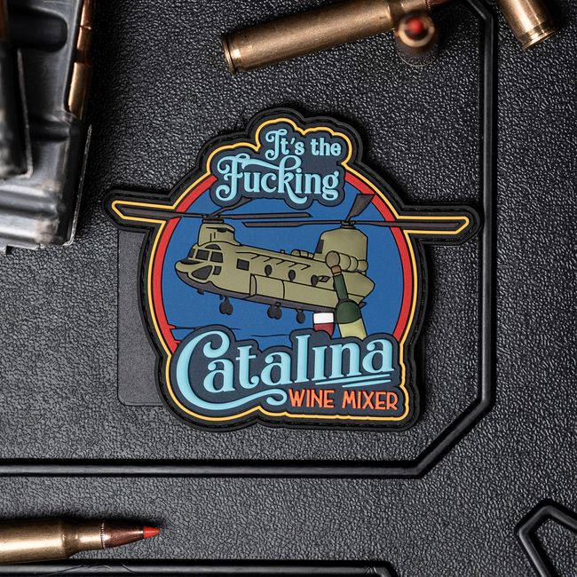 Catalina Wine Mixer Chinook CH-47 PVC Morale Patch – Hook Backed by NEO Tactical