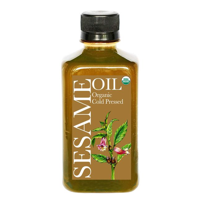 DAANA Sesame Oil for Skin: Certified USDA Organic, Extra Virgin, Cold Pressed (12 fl oz)