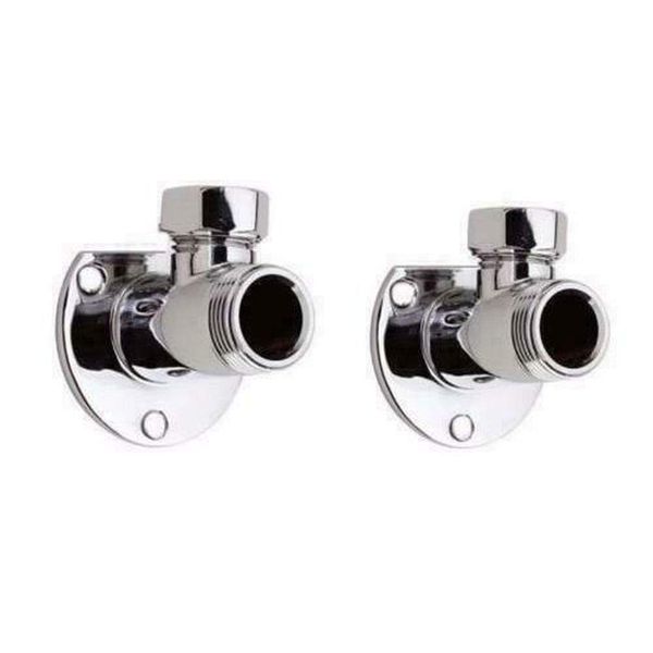 Shower BAR Valve TAP External Pipe Work Wall Mount Backplate Elbows Chrome