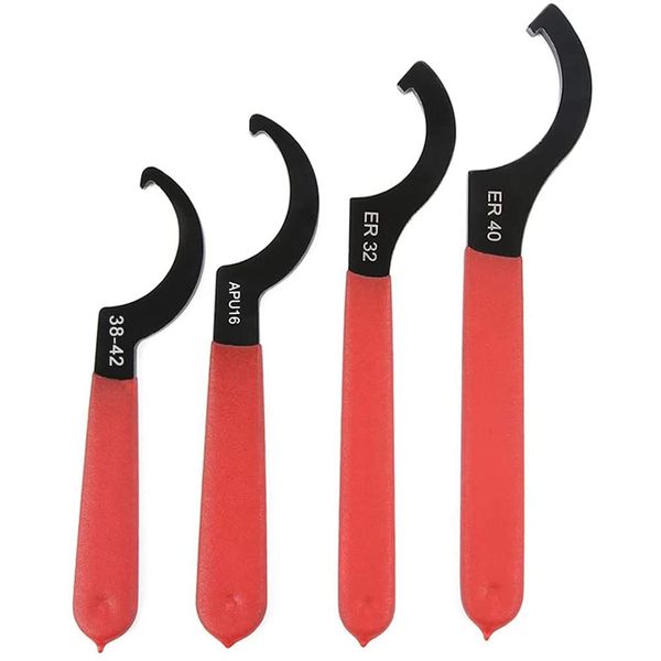 Nvanvmm Coilover Wrench, Hook Wrenches Tools Set Shock Spanner Wrench Set C-Shape Spanner Adjustable Spanners Adjustment Tool