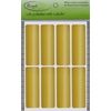Metallic Gold Writable Rectangular Labels 7.5cm x 2.5cm Colored Stickers for Labeling 120 Pack by Royal Green