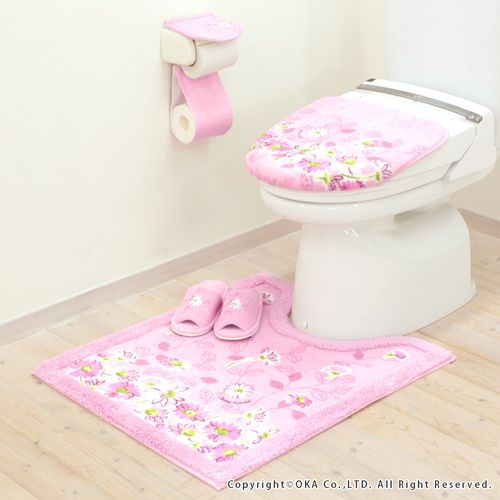 OKA Toilet Paper Holder Cover Daisy Marche Pink
