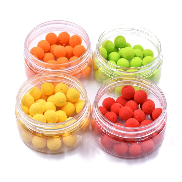 30pcs/Box 12mm in Diameter Carp Fishing Floating Bait/Hair Rig Boilie Baits Pop Ups (Yellow-Corn)