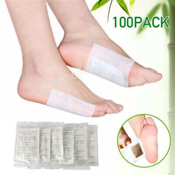 100PCS Detox Foot Pads Detoxify Patch Toxins Fit Health Care Pad Cleanse USA