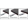 Syba USB Port Blocker with Key and USB Locks, red