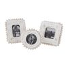Mud Pie SQUARE SMALL BEADED EDGE FRAME