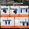 VEVOR Push Beam Trolley Manual Trolley 4400 lbs/2 Ton Load 2.5"-7" Adjustable