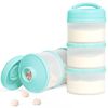 Termichy Stackable Formula Dispenser Portable Milk Powder Container, 2 Pack, Mint