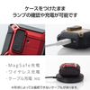 Elecom AVA-AP06ZEROLRD AirPods Case, 4th Generation, Active Noise Cancelling, Locking Function, Shock Absorption, Compatible with MagSafe Charging, ZEROSHOCK Lock Case, Red