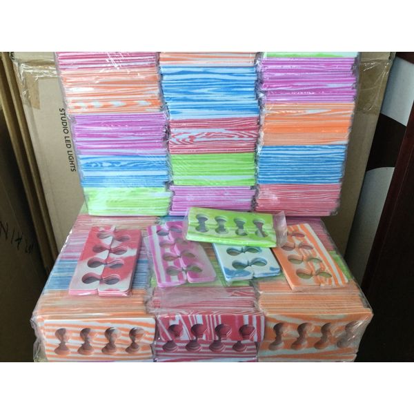 100 pairs ( 200 pcs) Spa Pedicure Soft Foam toe separator individual warp