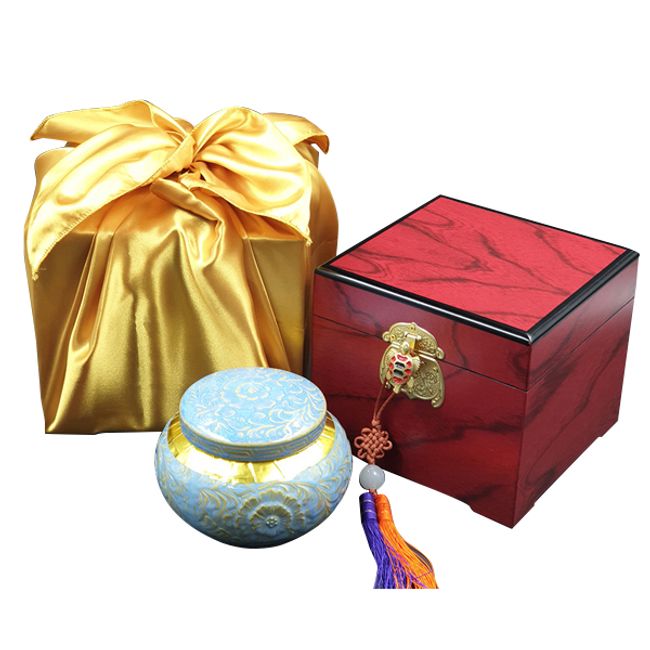 Jirisan chestnut specification honey pearl arabesque pottery gift set, 1 pc, 600g