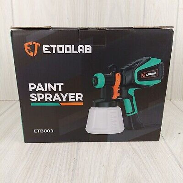 ETOOLAB Paint Sprayer 600W HVLP Electric Paint Spray Gun Home Improvement NIB