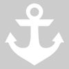 azutura Anchor Seaside Nautical Wall Sticker Pack White