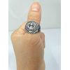Men's Chunky Silver Ring | Egyption Ring | Ancient Egypt Bird Ring with Cross Details (W)