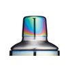 BarCraft BCCSSTUDRBOW Studded Glass Cocktail Shaker, 300 ml (10.5 fl oz) - Rainbow-Pearl Iridescent Finish, 8 x 8 x 17.5 cm