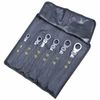 6Pcs Ratcheting Wrench Set Spanner Tool Combination 8-19 mm Metric Flexible Head
