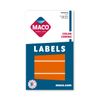 MACO Neon Orange Rectangle Color Coding Labels, 1 x 3 Inches, 200 Per Box (MS1648-OG)