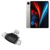BoxWave Smart Gadget Compatible with Honor Tablet GT - AllReader SD Card Reader, microSD Card Reader SD Compact USB - Jet Black