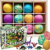 Bath Bombs for Kids with Surprise Inside - 12 Colorful Dinosaur Bath Bombs with Toys Inside, Organic Bubble Bath Fizzies with Dinosaur Eggs, Dino Egg Bath Bomb, Birthday Gift for Kids, Girls, Boys