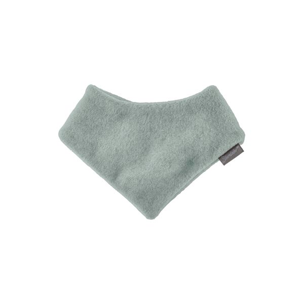 Sterntaler Kinder Halstuch Microfleece Unisex - warmes Baby und Kinder Dreieckstuch mit Klettverschluss, doppellagig - steingrün, 1