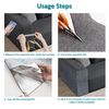 Cat Couch Protector,78.7"x15.8"Trimmable Self-Adhesive Cat Scratching Mat for Wall Scratcher(Black)