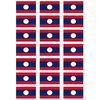 Laos Flag self Adhesive matt Paper Labels/Stickers