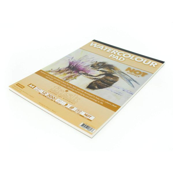 Frisk 23193004 Watercolour Paper Pad A4, White