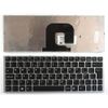 Power4Laptops UK Layout Silver Frame Black Replacement Laptop Keyboard Compatible With Sony A1807421A