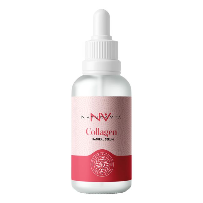 NaturaVia Kolajen Serum - İnce İfade Çizgileri ve Kırışıklıklar İçin Gözenek Sıkılaştırıcı Cilt Bakım Serumu