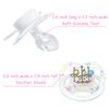 LittleForBig Bigshield Generation-II Adult Sized Pacifier White Little Circus Carousel Pattern