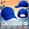 L4 Kids Plain Baseball Cap 5 Panel (French Navy, One Size)