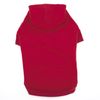 Casual Canine Cotton Basic Dog Hoodie, Medium, 16-Inch, Red