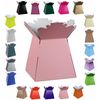 Glossy Vibrant Bouquet, Flower Box/Vase - Transportation Display, Presentation Boxes (2, Pink)