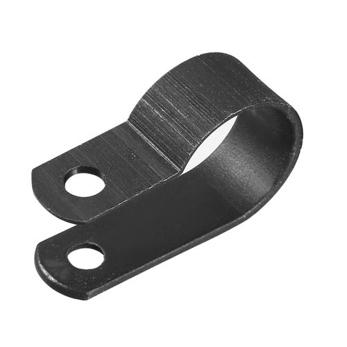 sourcing map 50Pcs Nylon R-Type Cable Clamp Organizer Cord Clips for Wire Management 13mm Black