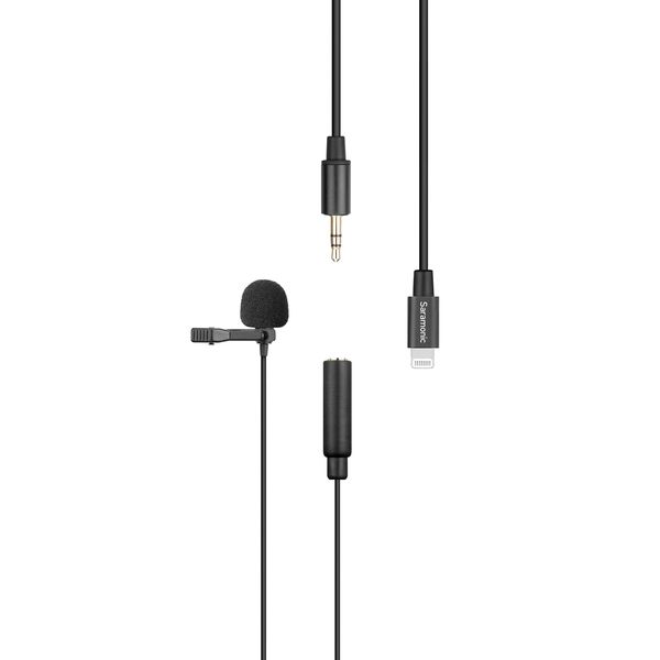 Saramonic LavMicro U1A Omnidirectional Lavalier Microphone for iOS Lightning Terminal 6.6 ft (2 m) Cable
