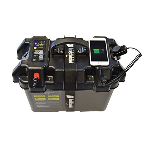 Newport Trolling Motor Smart Battery Box Power Center with USB and DC Ports