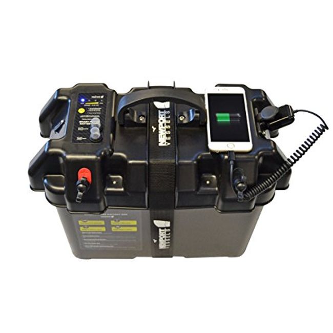 Newport Trolling Motor Smart Battery Box Power Center with USB and DC Ports