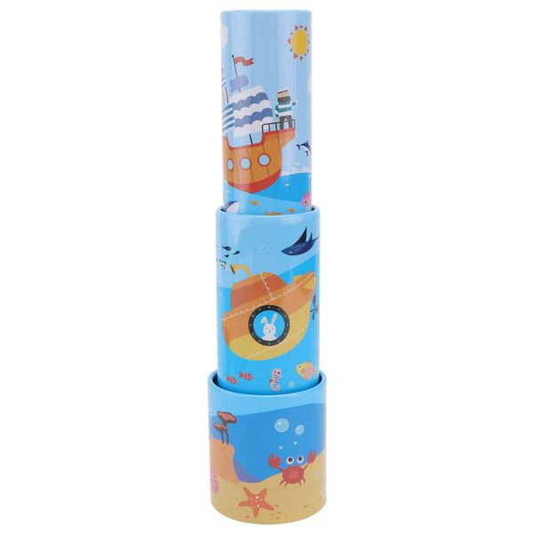 TOYANDONA Monocular Telescope Toy Hand Telescope Kids Single Telescope Toy Science Experiment Toy for Birthday Easter Party Toys Favors ( Ocean Sky- blue )