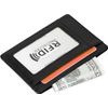 TRIXES Card Holder Wallet Black Vegan Leather - RFID Blocking