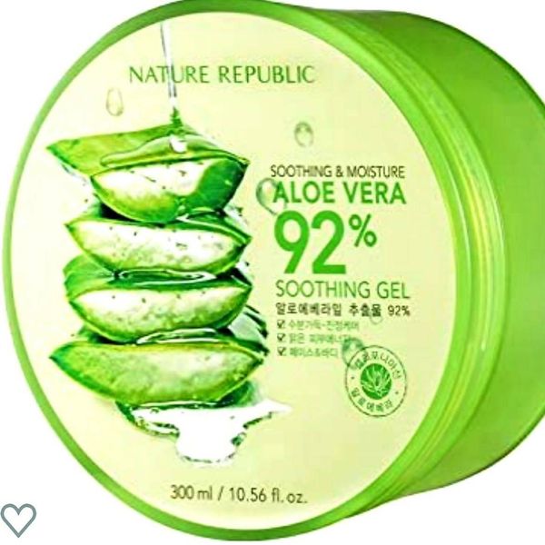 Aloe Gel Nature Republic Aloe Vera 92% Soothing Gel NATURE REPUBLIC / Aloe Gel Moisturizing Skin Care Body Care / Moisture Gel / Korean Cosmetics