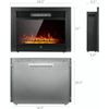 28.5" Electric Fireplace Wall Mounted Insert Heater w/ Remote & 3 Flames , 1500W