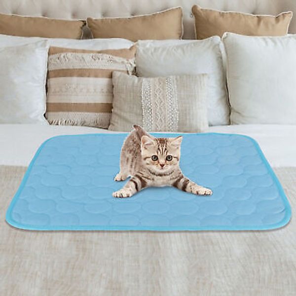 Cooling Mat for Dog Cat Pet Self Cooling Pillow Summer Hot Weather Bed M