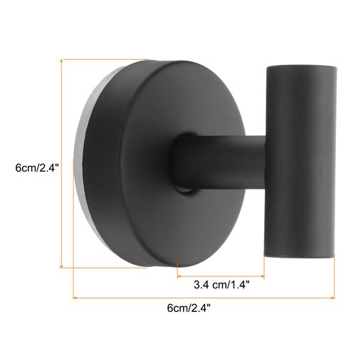 uxcell 2pcs Suction Cup Hooks, Stainless Steel Shower Hooks No Drill Towel Hooks for Shower Bathroom Kitchens Hanging Towels Grey